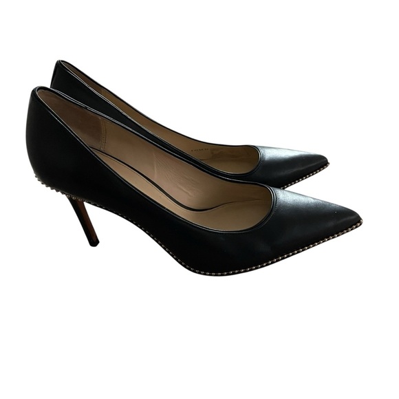 Coach Samantha Black Classic Pointed-Toe Heels Size 9 - Picture 6 of 9